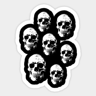 Halloween Skull Band Sticker